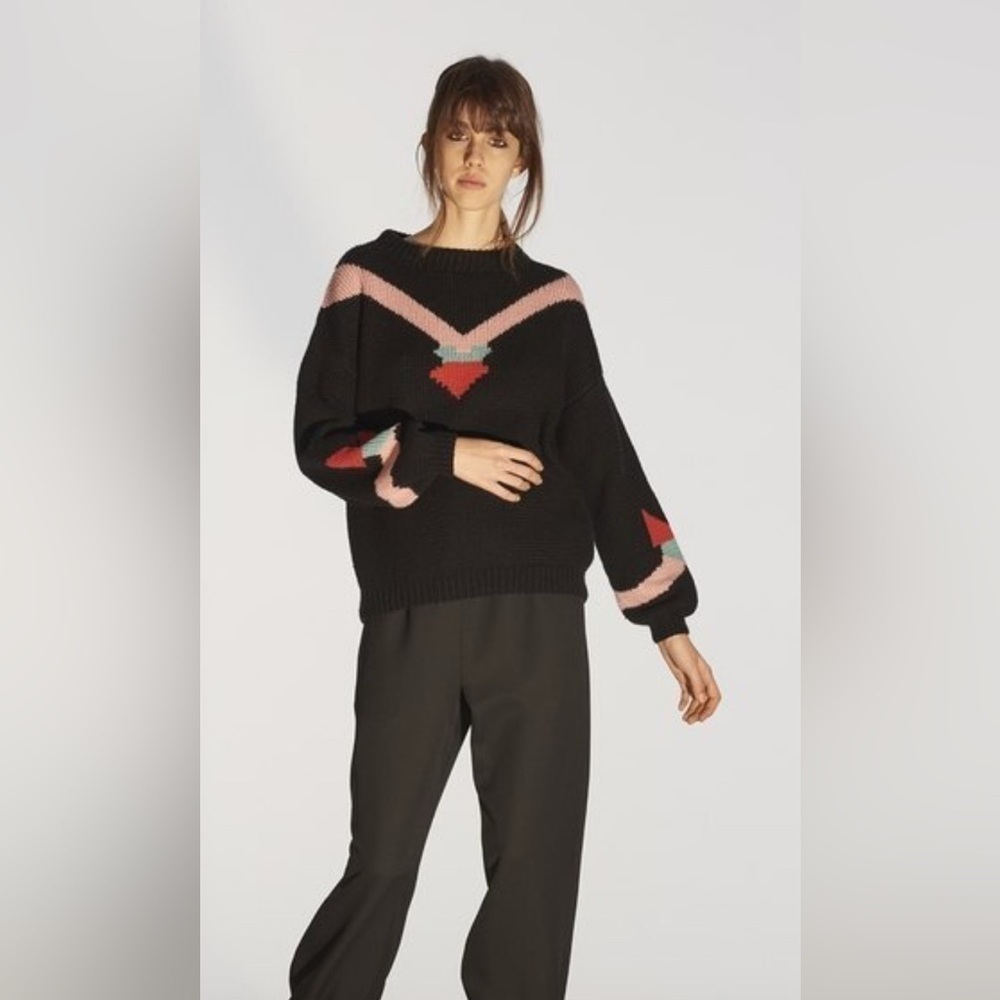 Russian Luxe Designer VILSHENKO MOSCOW wool cashemere sweater